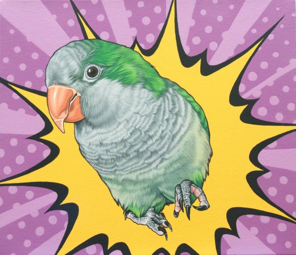 Птица в стиле поп арт