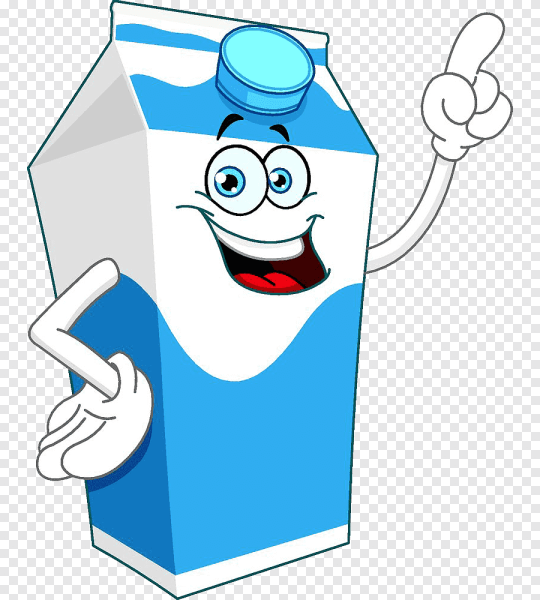 Пакет молока мультяшный