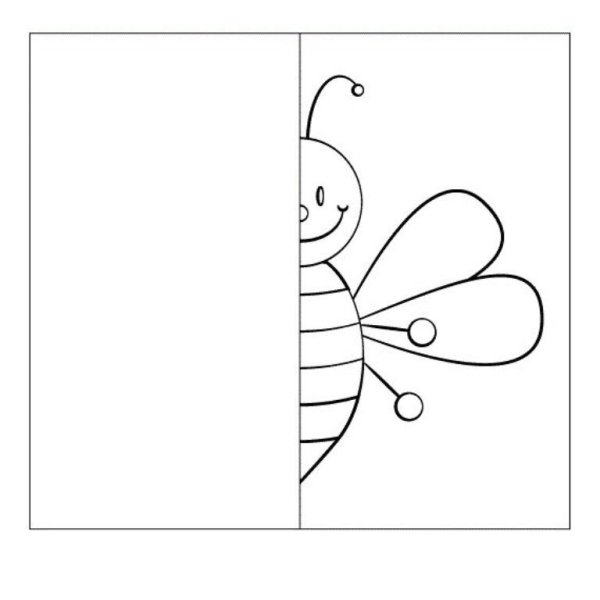 Задания дорисуй вторую половину