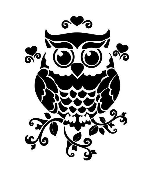 Сова рисунок