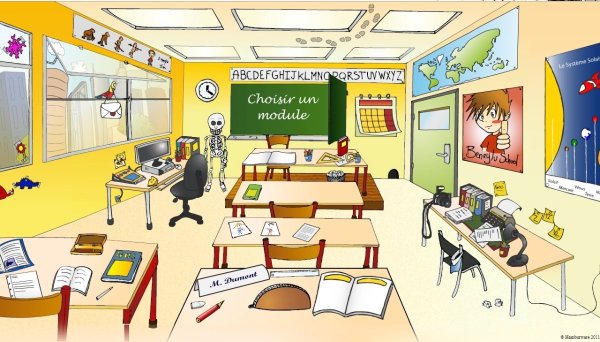 Школьный класс карандашом