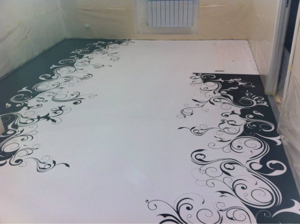 Наливной пол с рисунком