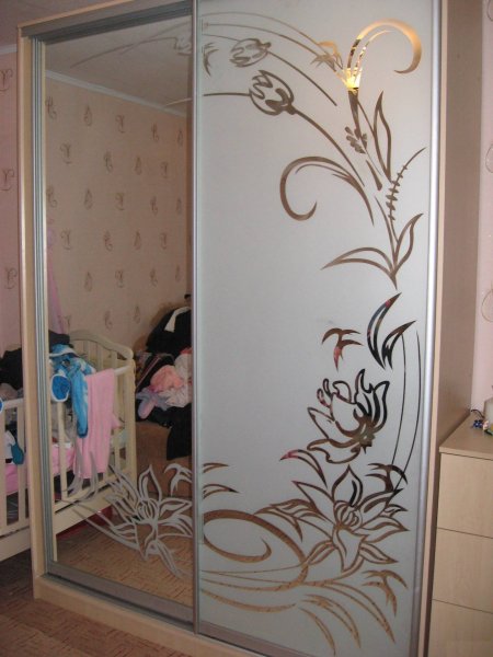 Пескоструй на шкаф купе