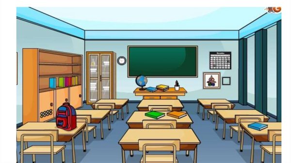 Школьный класс карандашом