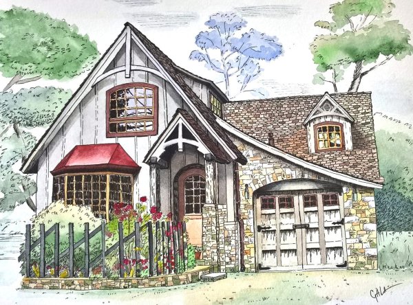 Крутой дом рисунок