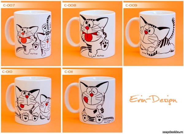 Чашка рисунок простой