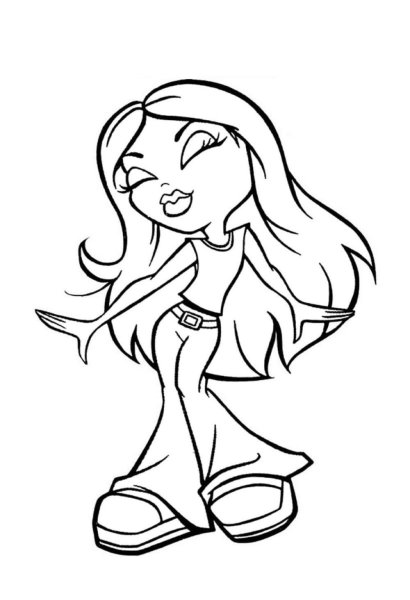 Раскраски братц Джейд