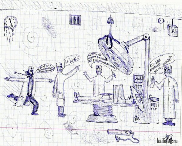 Прикольные рисунки в тетрадке