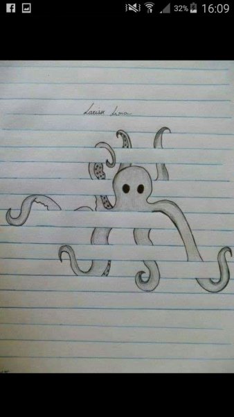 Прикольные рисунки в тетради
