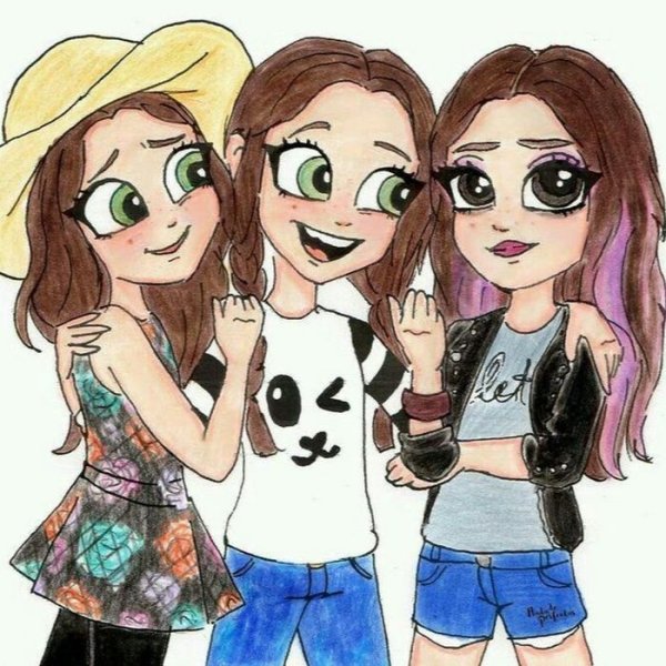 Подруги карандашом