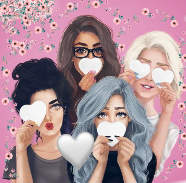 Подруги иллюстрация