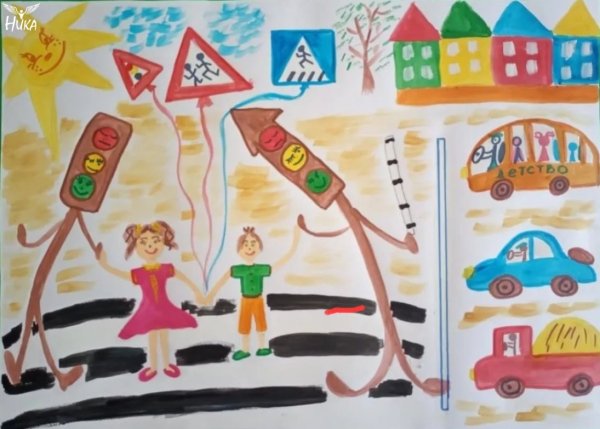 Рисование дорожные знаки