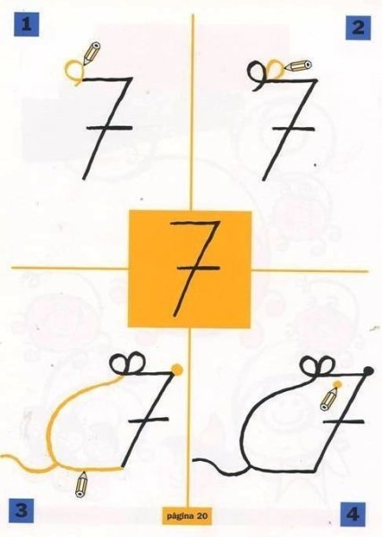 Рисование с помощью цифр для детей