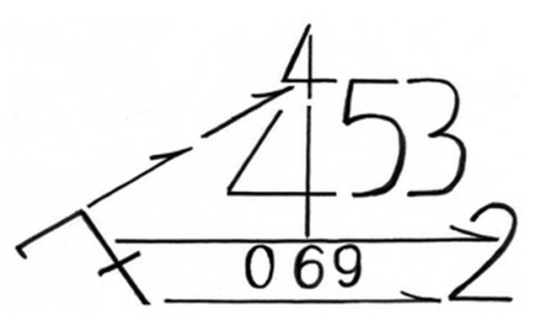 Рисунок состоящий из цифр