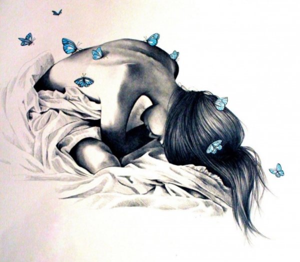 Бабочки в животе арт