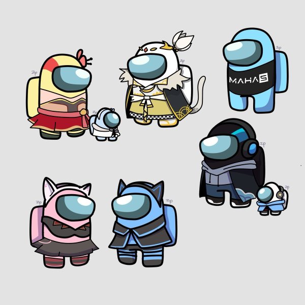 Герои игры among us