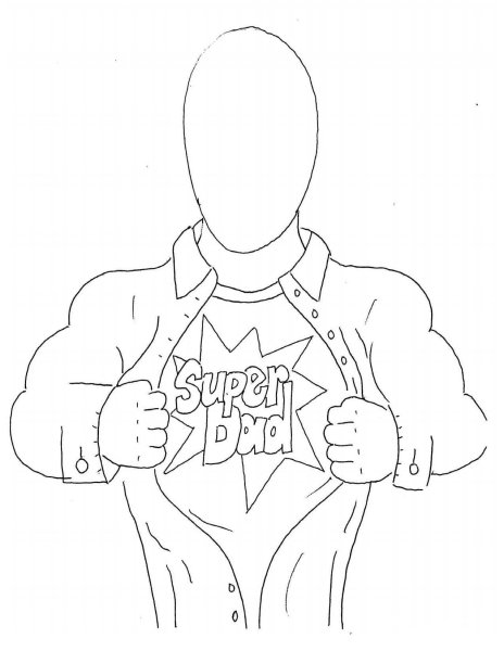 Рисунок папы карандашом для срисовки