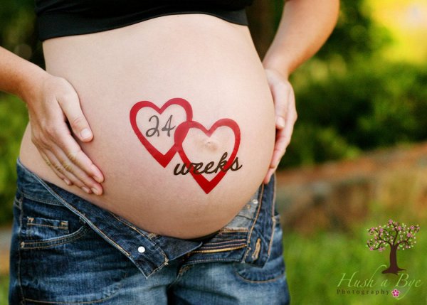 Надписи на животе у беременных