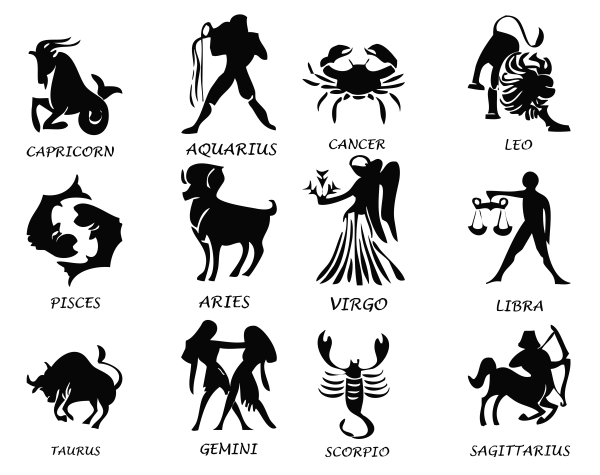 Стилизованное изображение знаков зодиака