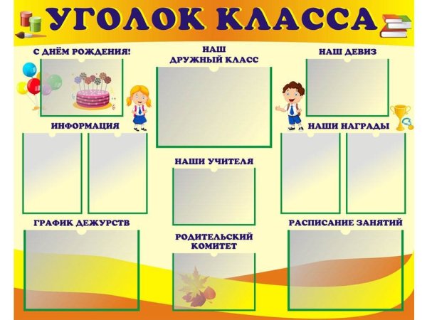 Классный уголок в классе