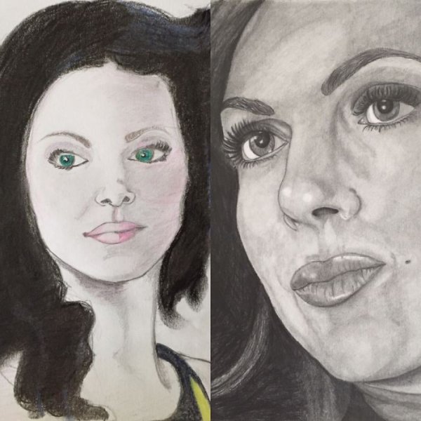 Работы художника до после