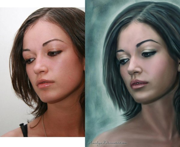 Изображения до и после