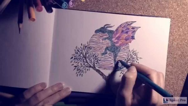 Рисования скетчбук драконы