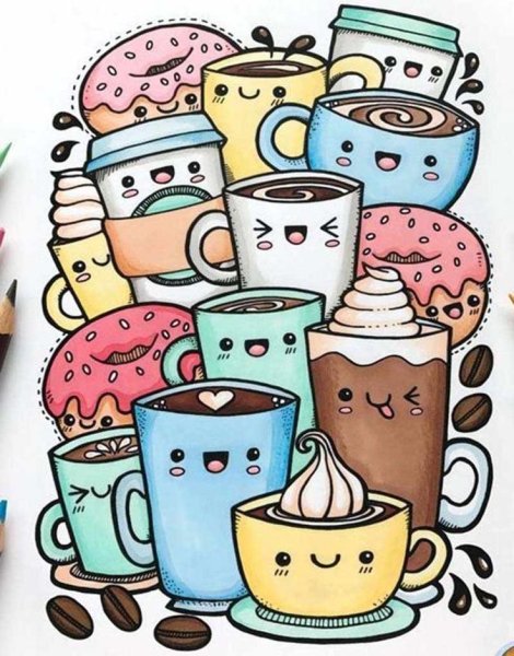 Милые рисунки для скетчбука