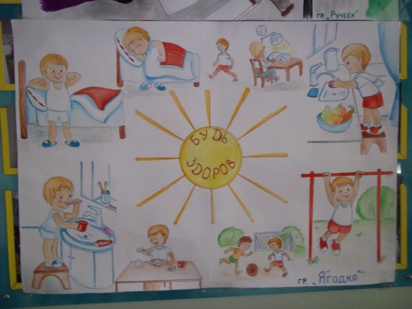 Плакат будь здоров