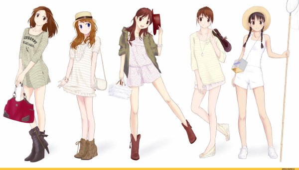 Девушка в полный рост мультяшном стиле