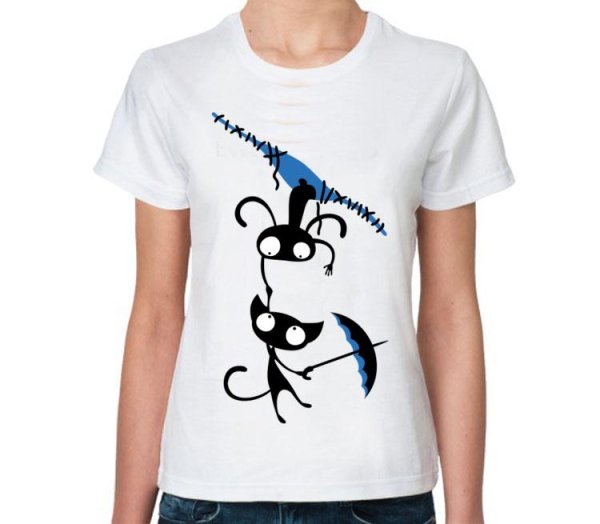 Прикольный принт на футболку