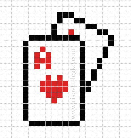 Рисунки по клеткам маленькие