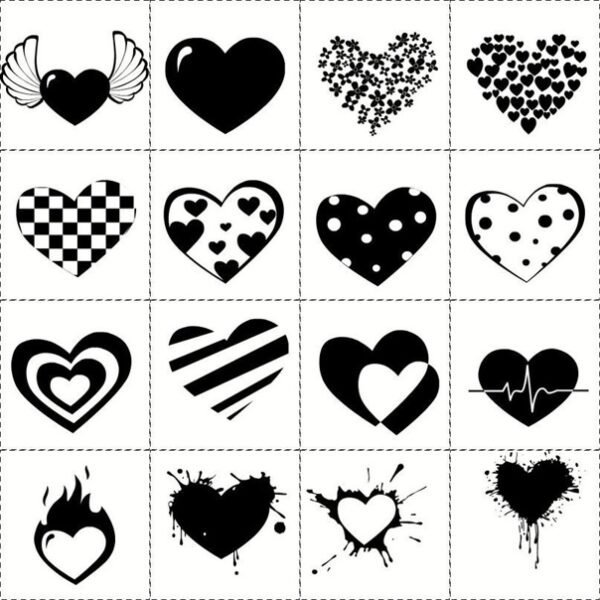 Красивые наклейки черно белые