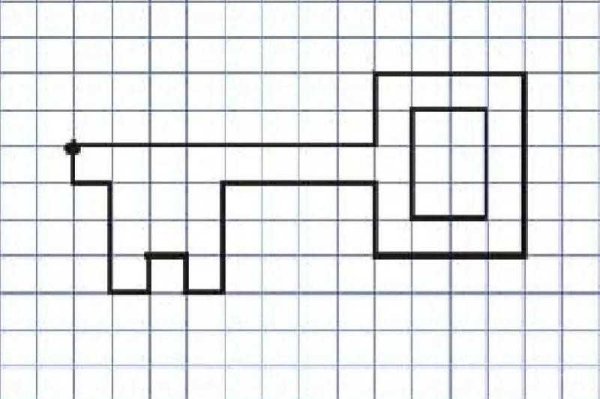 Рисование по клеточкам для детей