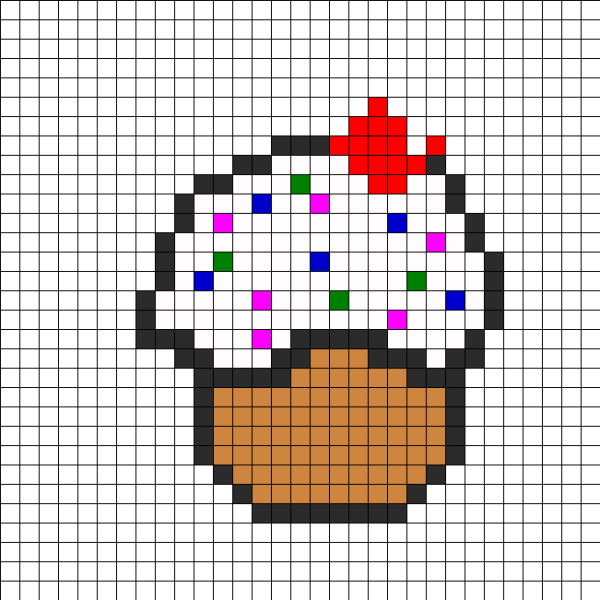 Рисунок по клеточкам легкий