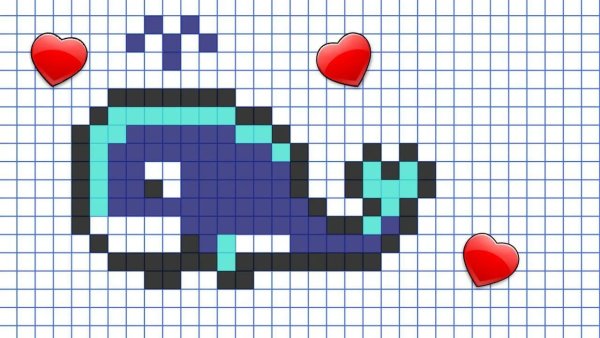 Рисунки по клеточкам лёгкие милые