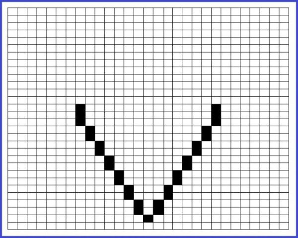 Маленькие рисунки в клеточку ручкой