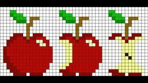 Рисунки по клеточкам лёгкие