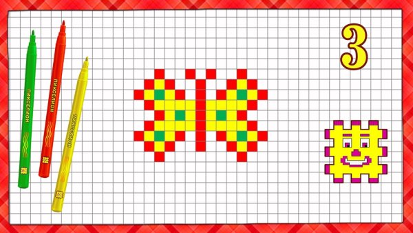 Рисование по клеточкам Пикселион