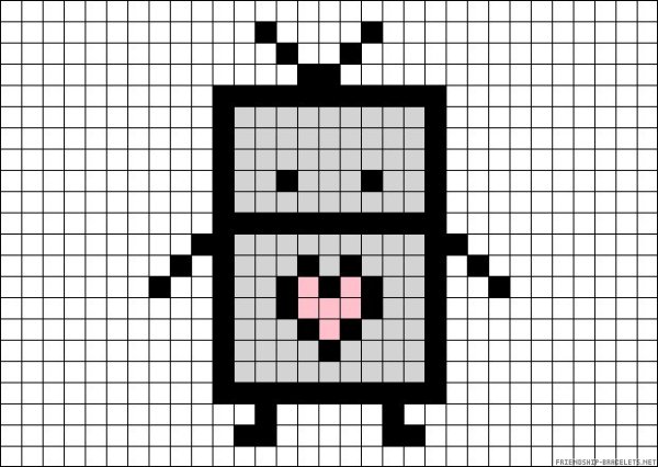 Рисование по клеточкам робот