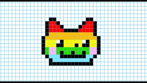 Рисунки по клеточкам лёгкие