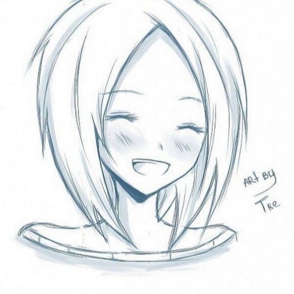 Рисунки для срисовки аниме легкие