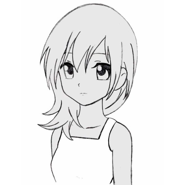 Аниме рисунки карандашом