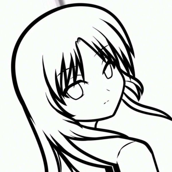 Контуры для рисования аниме