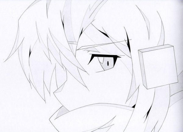 Аниме персонажи карандашом