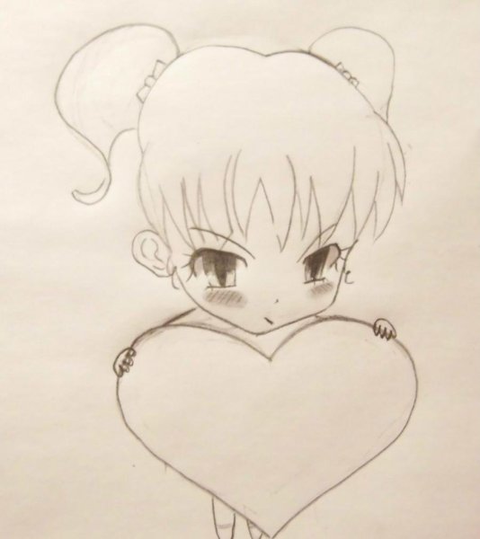 Аниме для срисовки карандашом лёгкие