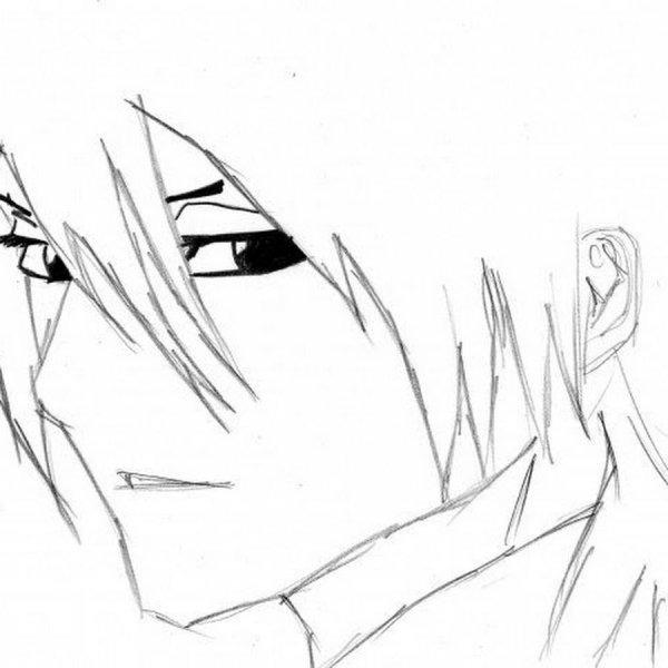 Картинки аниме для срисовки карандашом для начинающих