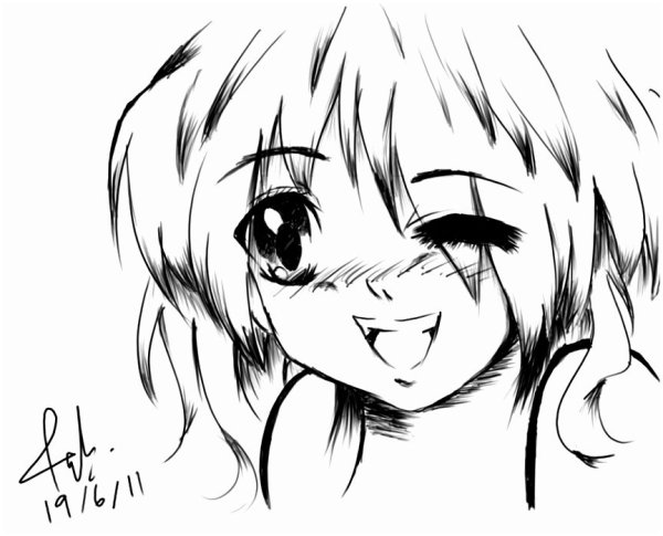 Аниме картинки для срисовки