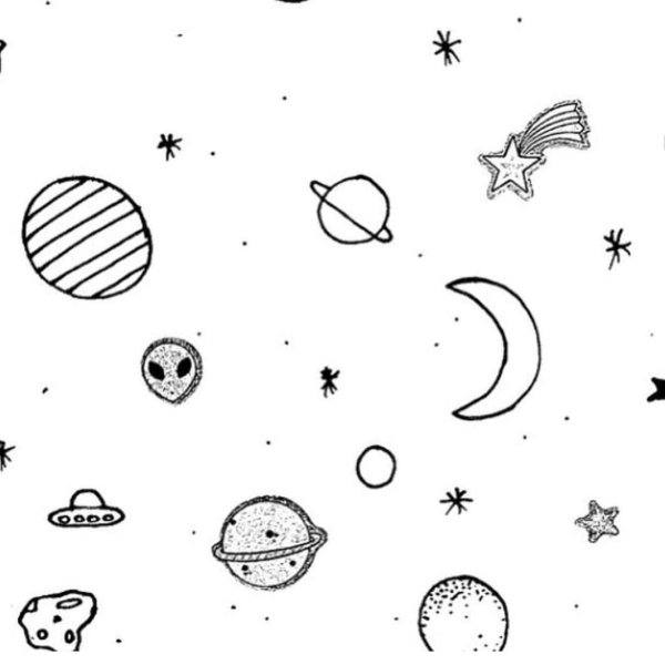Рисунки космоса для срисовки