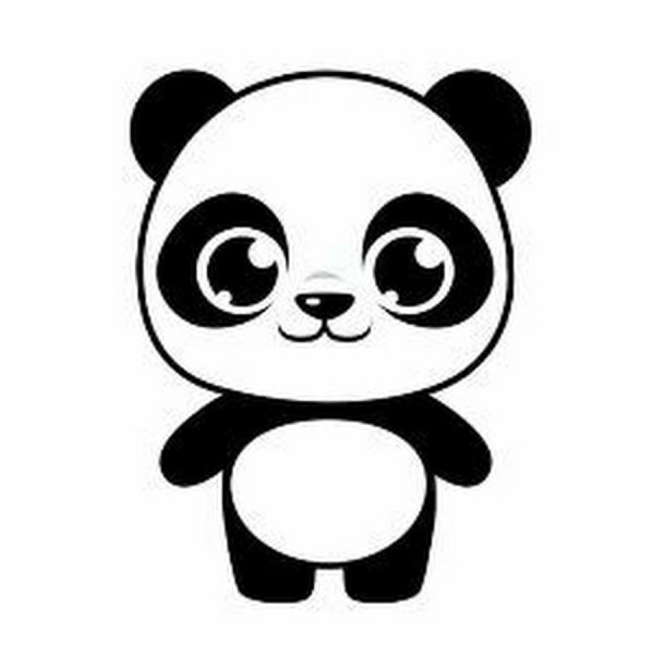Мягкая игрушка Панда раскраска для детей